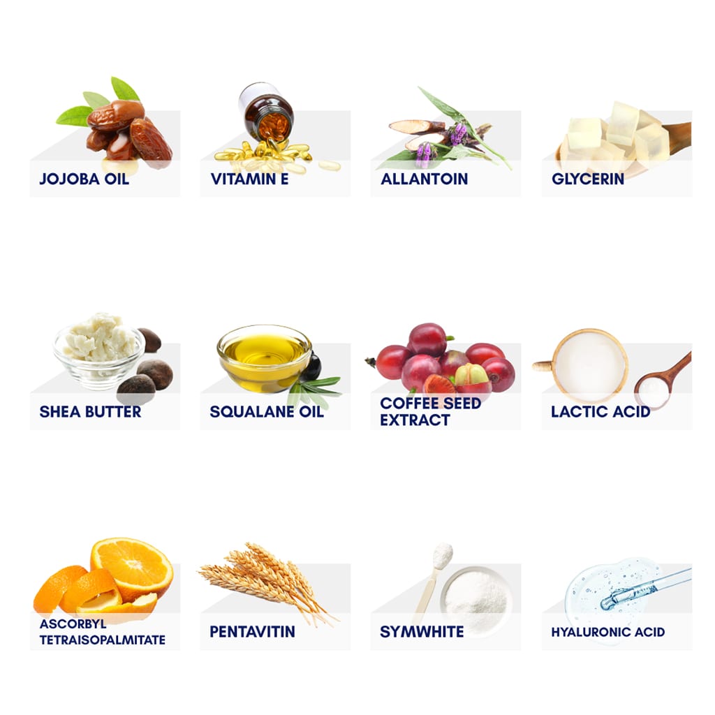 complete list of common ingredients used in particle for men products