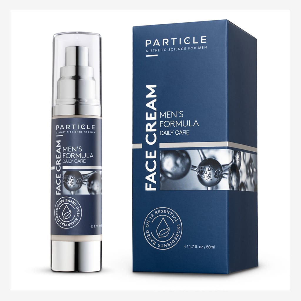face cream package and bottle stood next to each other