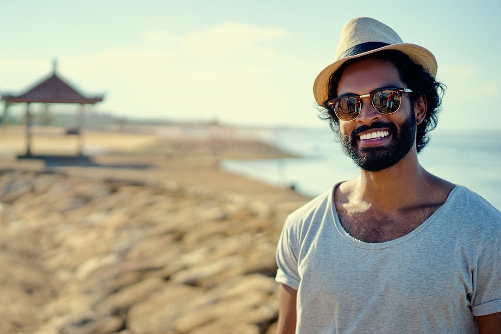 Sunglasses and hat