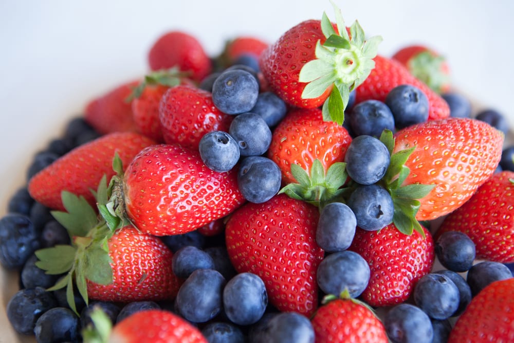 Strawberries, blueberries, raspberries, are all rich with antioxidants