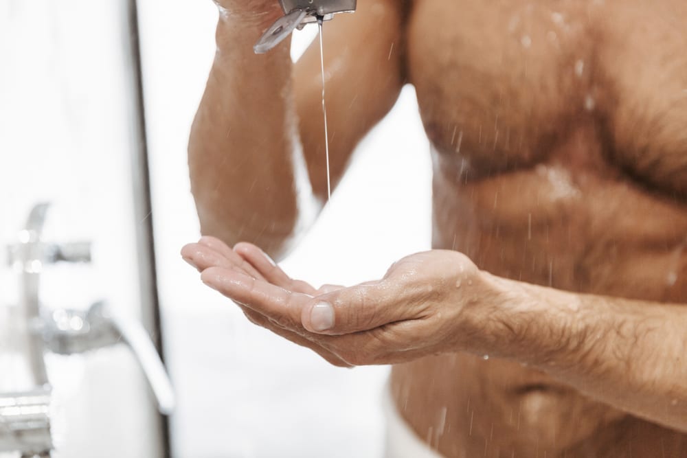 Adding a body wash that’s designed for moisturizing men’s skin, is your best course of action.  