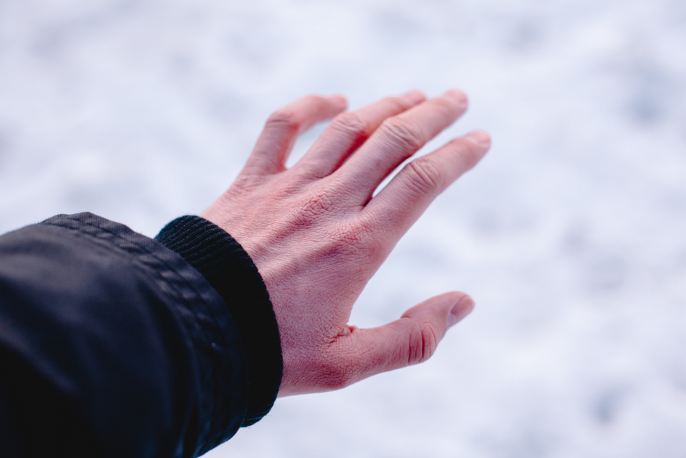 But as those flakes start to fall outside, you might be seeing flakes on your hands.