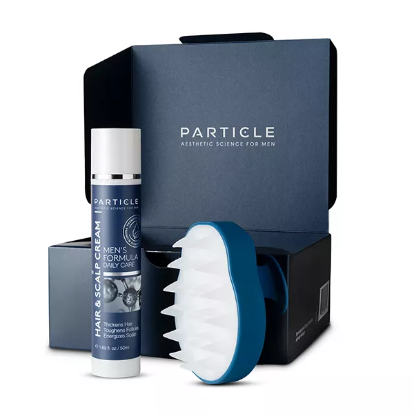 particle scalp hair care kit with scalp massager