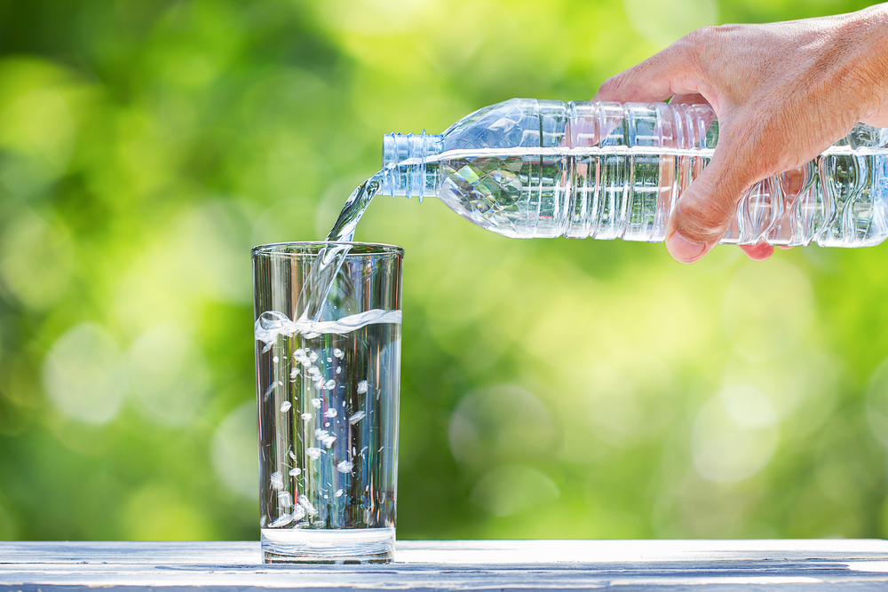 Cool your skin and replenish the water lost during the exercise by drinking plenty of water.