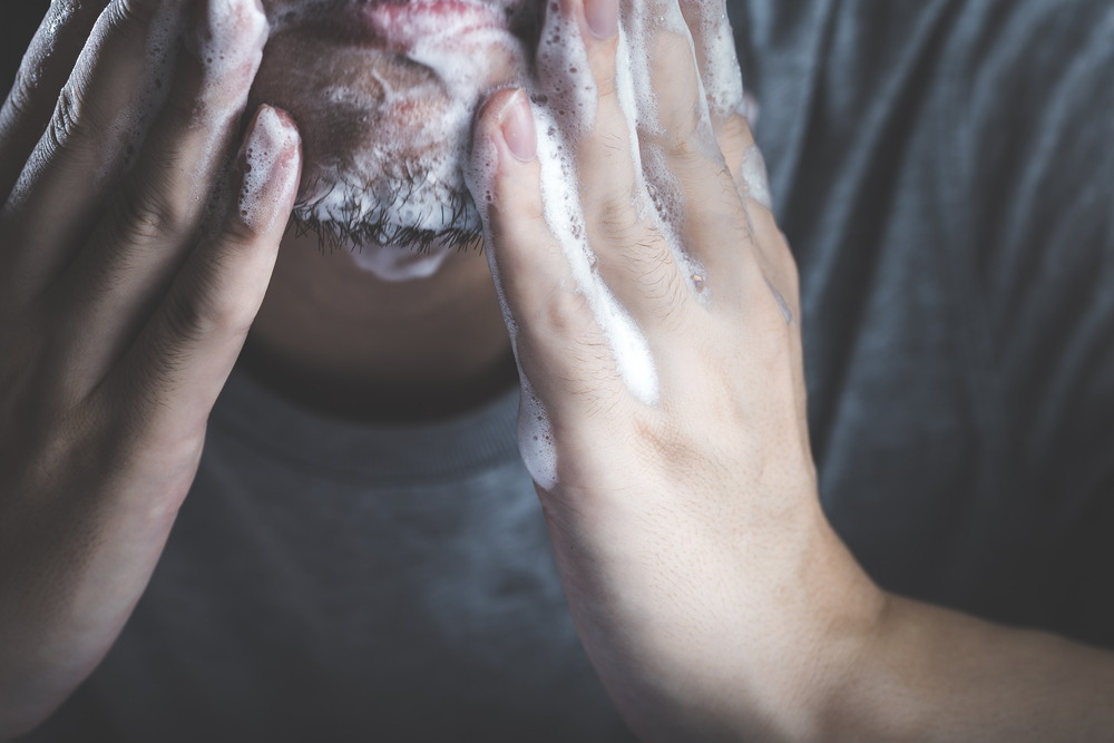 For those with a beard, cleansing is especially important.