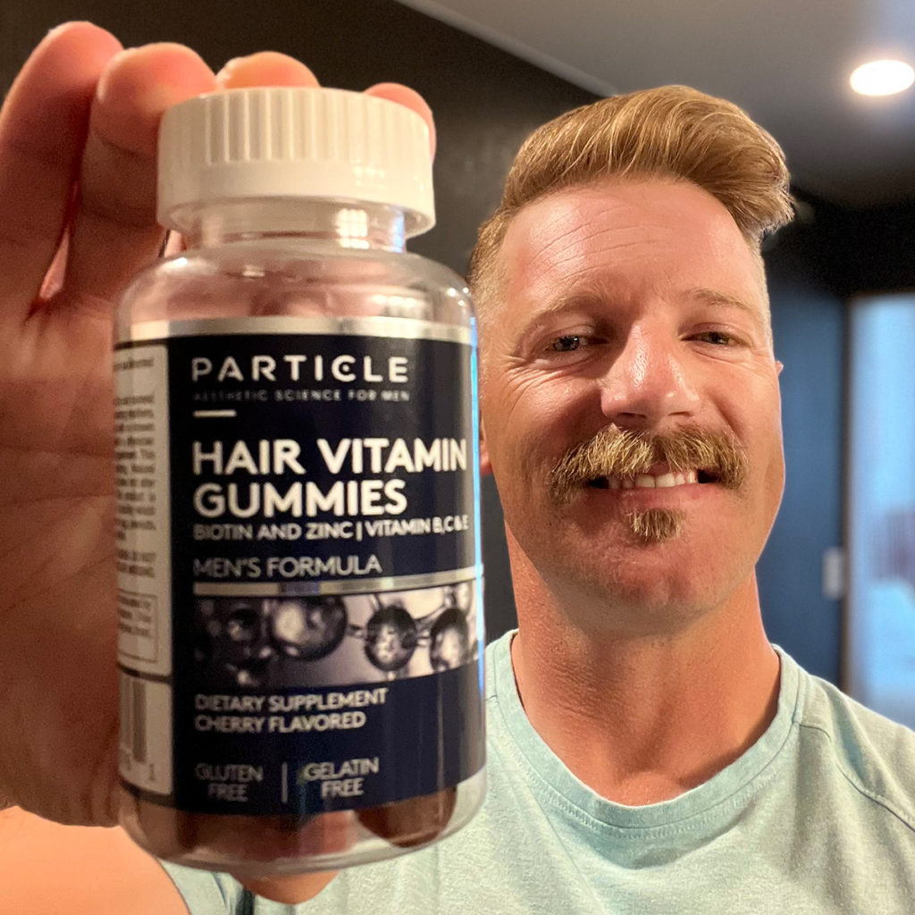 Hair Vitamin Gummies Customer with Product 1