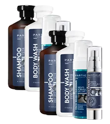 Particle Gift Bundle for men consisting of six products of Men’s Formula Daily Care