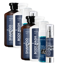 Particle Gift Bundle for men consisting of six products of Men’s Formula Daily Care