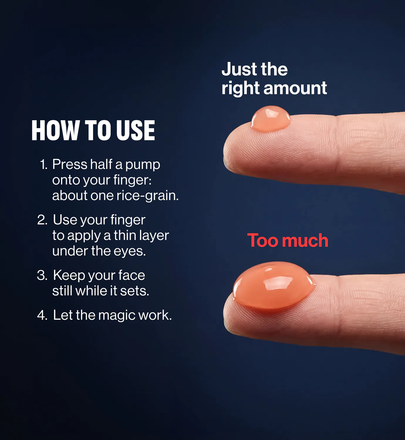 Website _ Instant Eye Firming Cream _ Main Gallery _ How To _ DAN 1380x1500